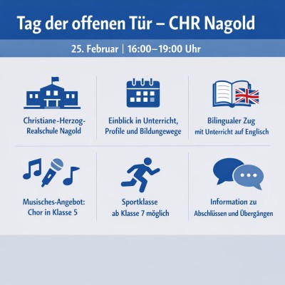 Tag der offenen Tür an der CHR Nagold am 25. Februar